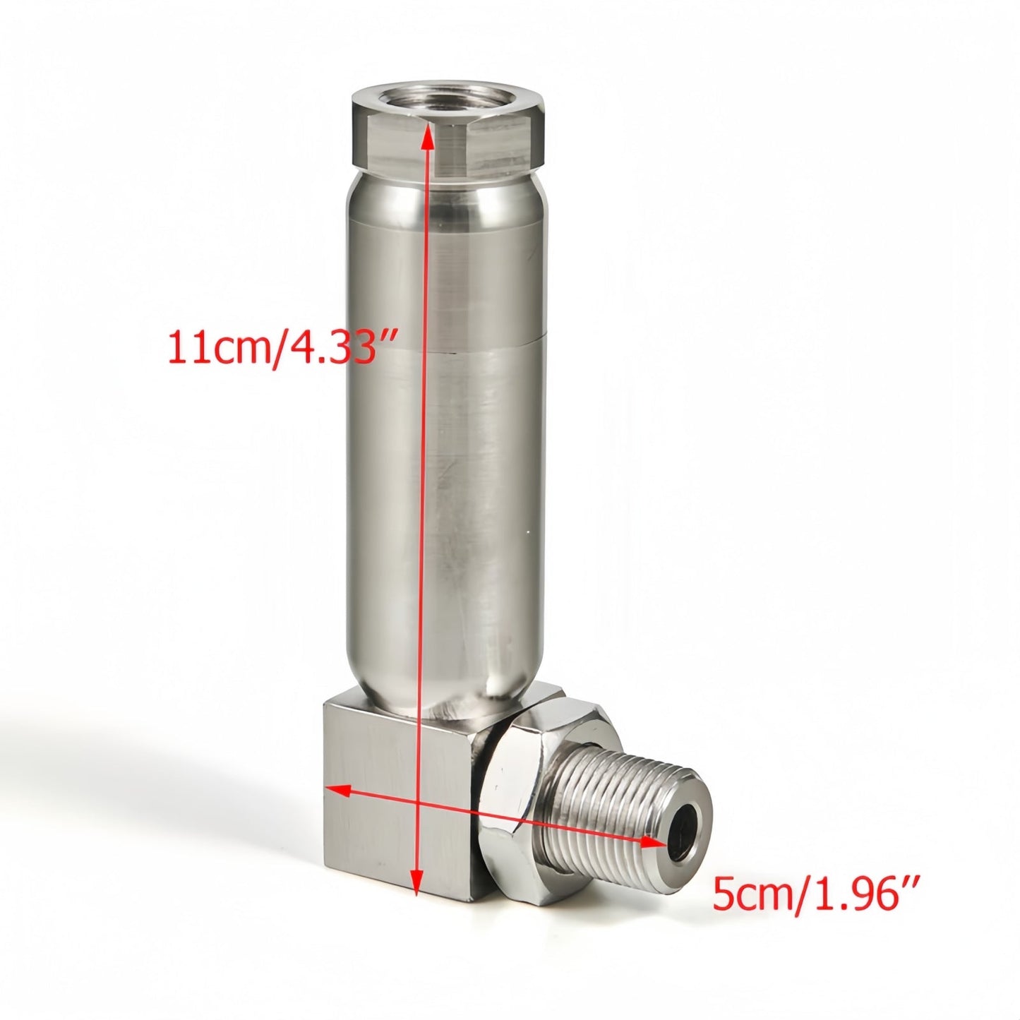 NEW 90° Pro O2 Sensor Spacer Mini Catalizador Mini Catalytic Converter to Fix CEL P0420 P0430 - Mini Catalytic Converter