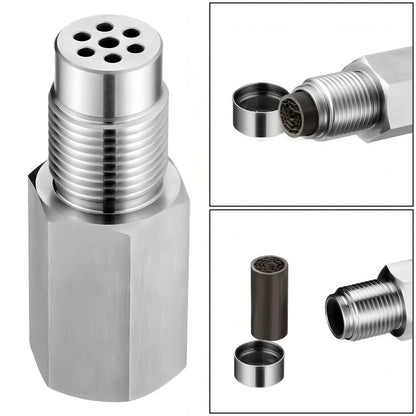 NEW 180° O2 Sensor Spacer Mini Catalizador Mini Catalytic Converter to Fix CEL P0420 P0430 - O2 Sensor Spacer