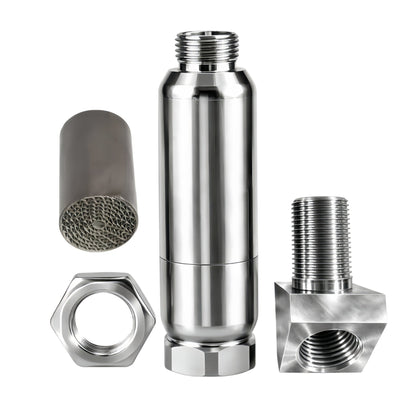 NEW 45° Pro O2 Sensor Spacer Mini Catalizador Mini Catalytic Converter to Fix CEL P0420 P0430 - Mini Catalytic Converter