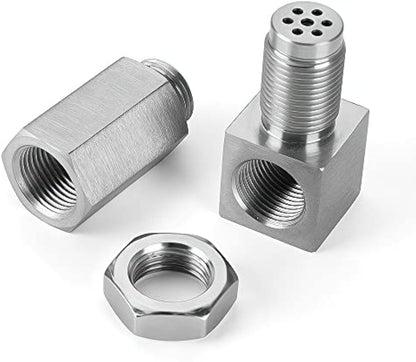 NEW 90° O2 Sensor Spacer Mini Catalizador Mini Catalytic Converter to Fix CEL P0420 P0430 - Mini Catalytic