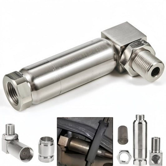 NEW 90° Pro O2 Sensor Spacer Mini Catalizador Mini Catalytic Converter to Fix CEL P0420 P0430 - Mini Catalytic Converter
