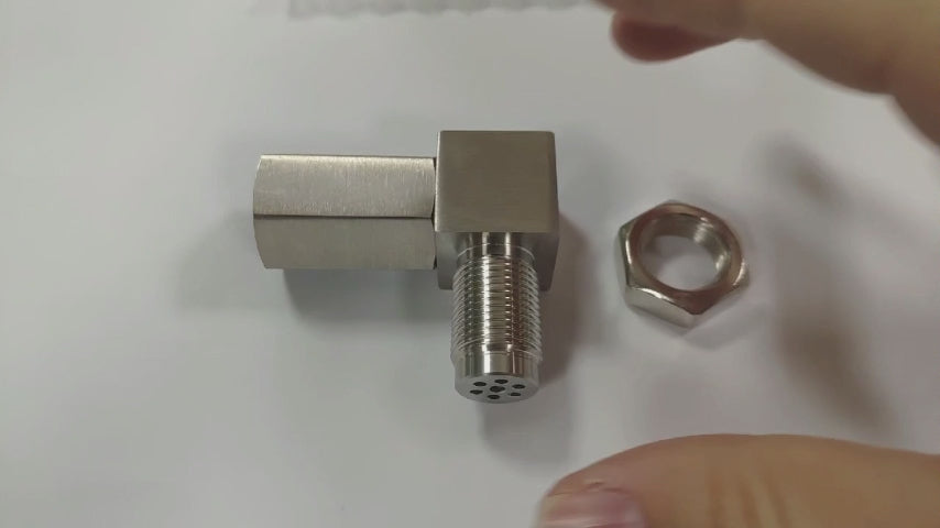 NEW 90° O2 Sensor Spacer Mini Catalizador Mini Catalytic Converter to